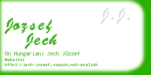 jozsef jech business card