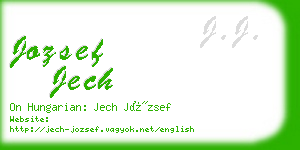 jozsef jech business card